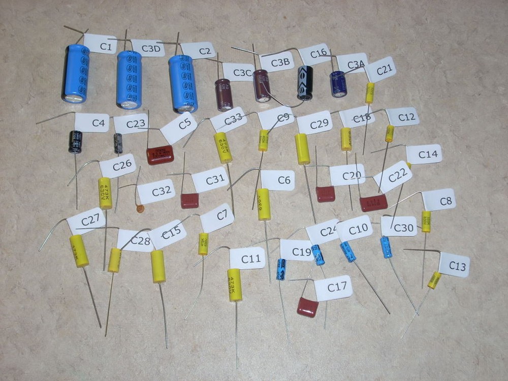 SEEBURG JUKEBOX CAP CAPACITOR KIT FOR G WITH MRA-4 AMPLIFIER