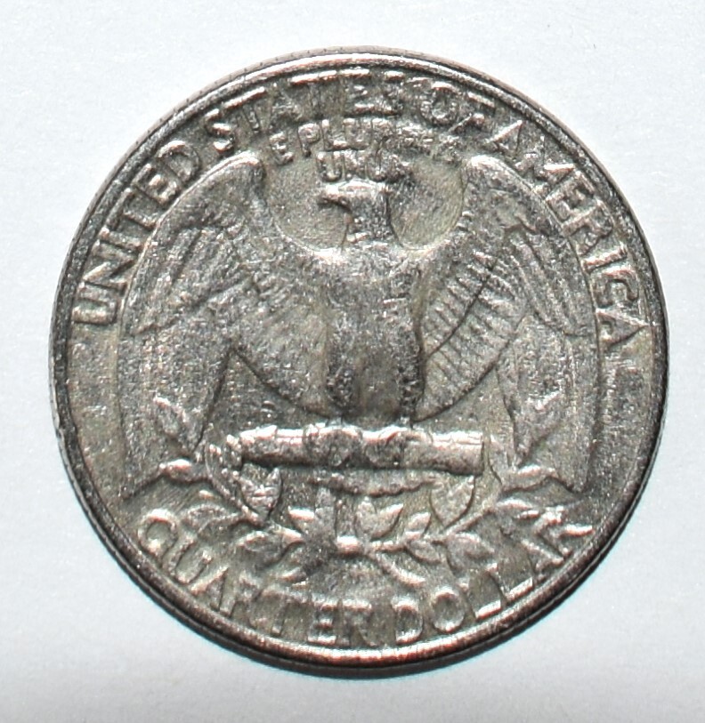 1981 P Quarter Filled Mint Mark Filled Lettering, Die Clash, DD Multi Error