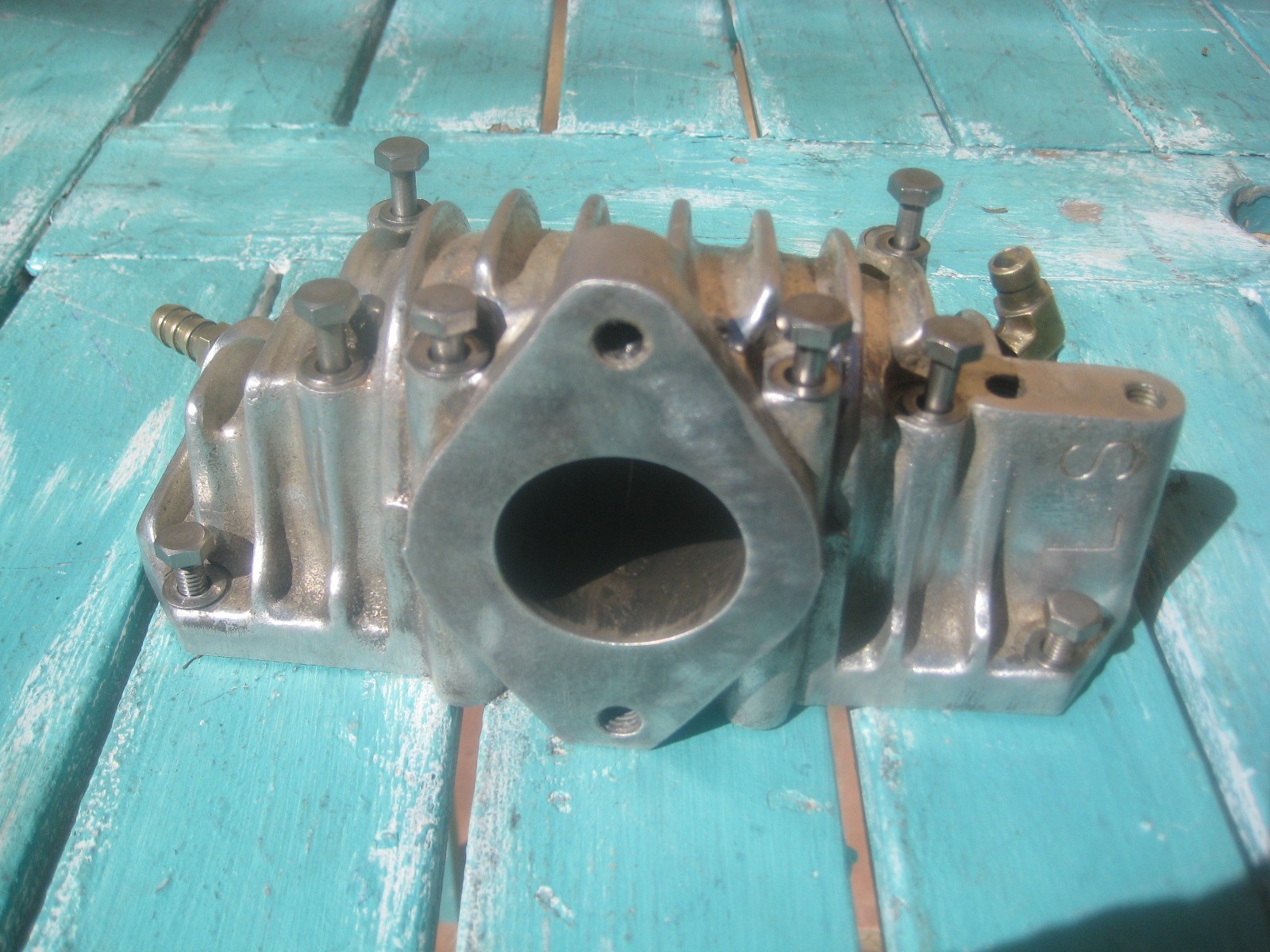 L-S Kawasaki 440 550 JS SX Hi Performance Old School Exhaust Manifold W/Bolt Kit