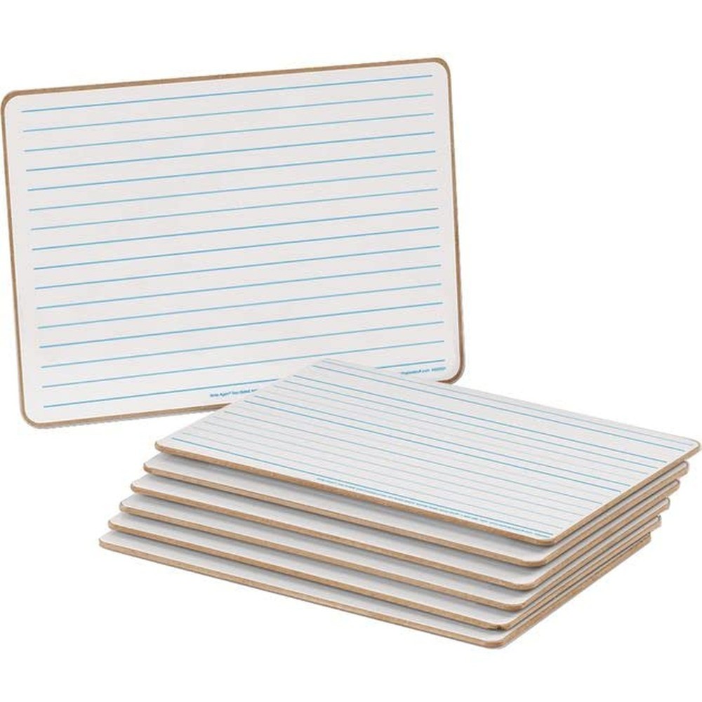Really Good Stuff Two-Sided Intermediate Lined Write Again Dry Erase Boards