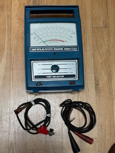 Vintage Electronic Solid/State Engine Analyzer Montgomery Ward 61-82015 w/Manual