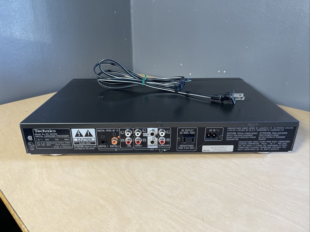 NICE! Technics SH-AC300 Digital Surround Processor Tested Working