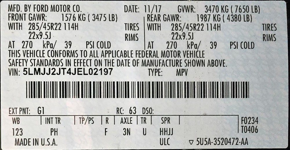 Fuse Box Engine Fits 18-21 NAVIGATOR 1546261