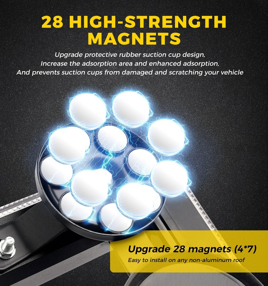 14 inch Rooftop Double Side Strobe Light Bar Traffic Advisor Emergency Warning