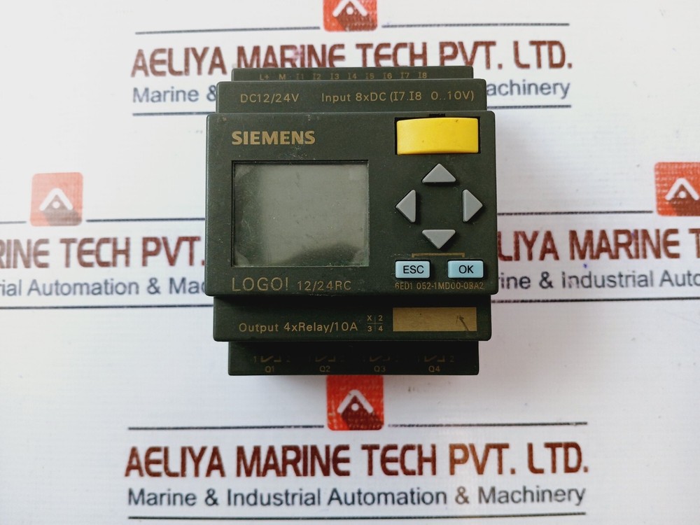 Siemens 6ED1 052-1MD00-0BA2 Logic Module Display 12/24VDC