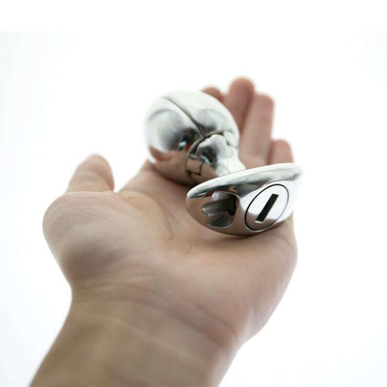 Locking Butt Plug for Anal Stretcher Chastity & Anal Plug New
