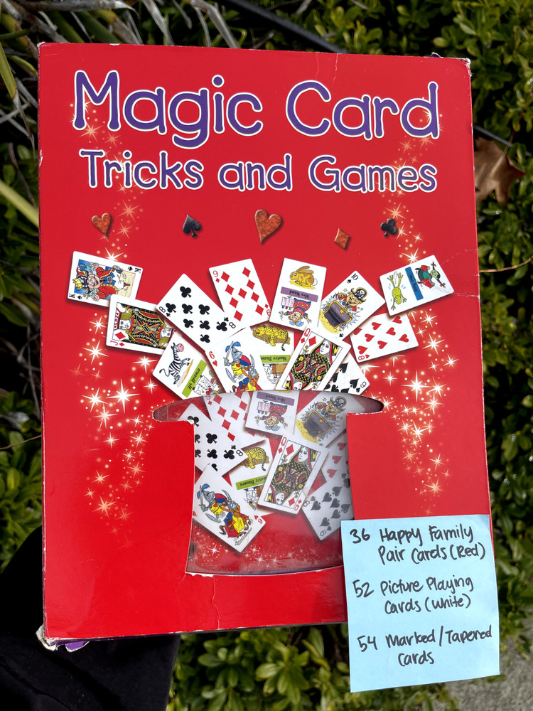 Magic Card Tricks & Game SET KIT + Tutorial Book 142 CARDS Fun for Kids Children