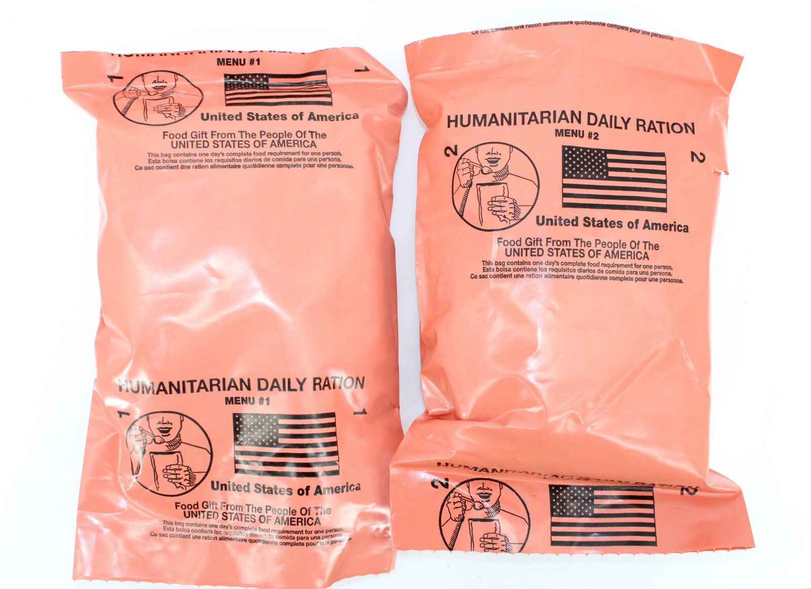 MRE Case - HUMANITARIAN DAILY RATION - RANDOM MENU - Date 10/2022