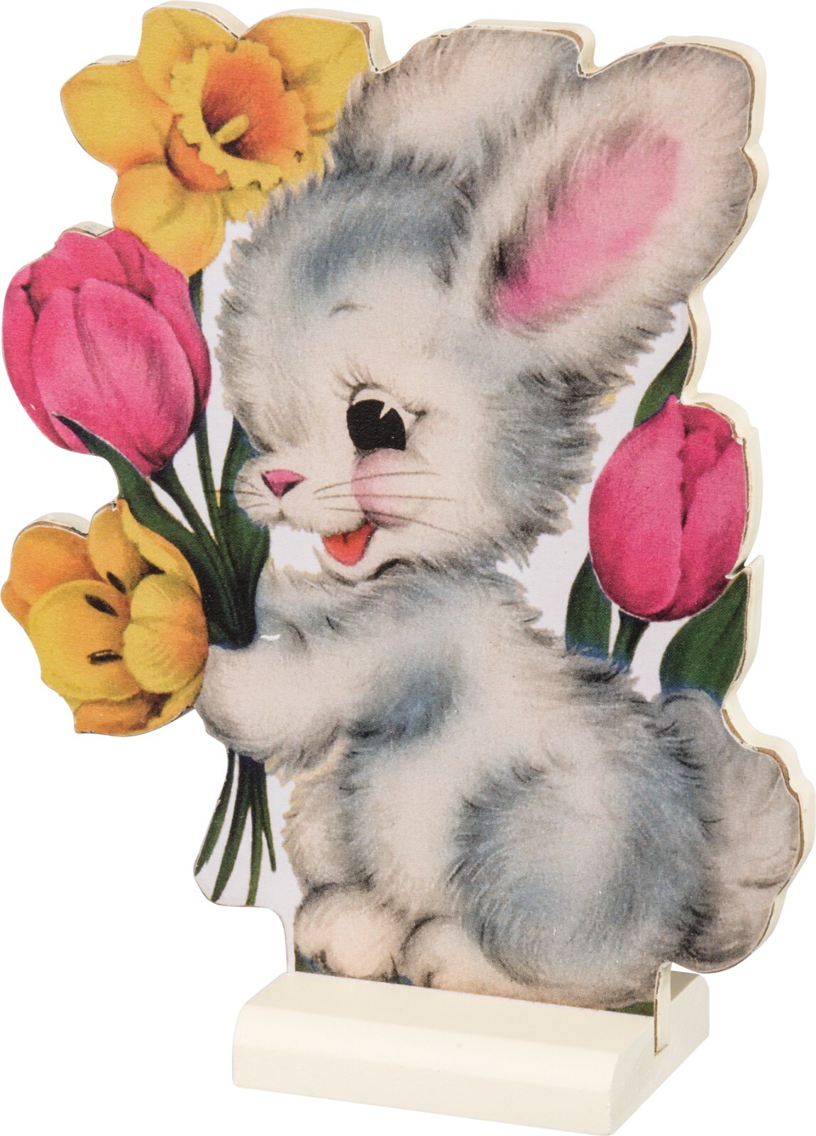 Primitives by Kathy Retro EASTER Sitter Set 5 Stand Ups Vintage Look Bunny Chick