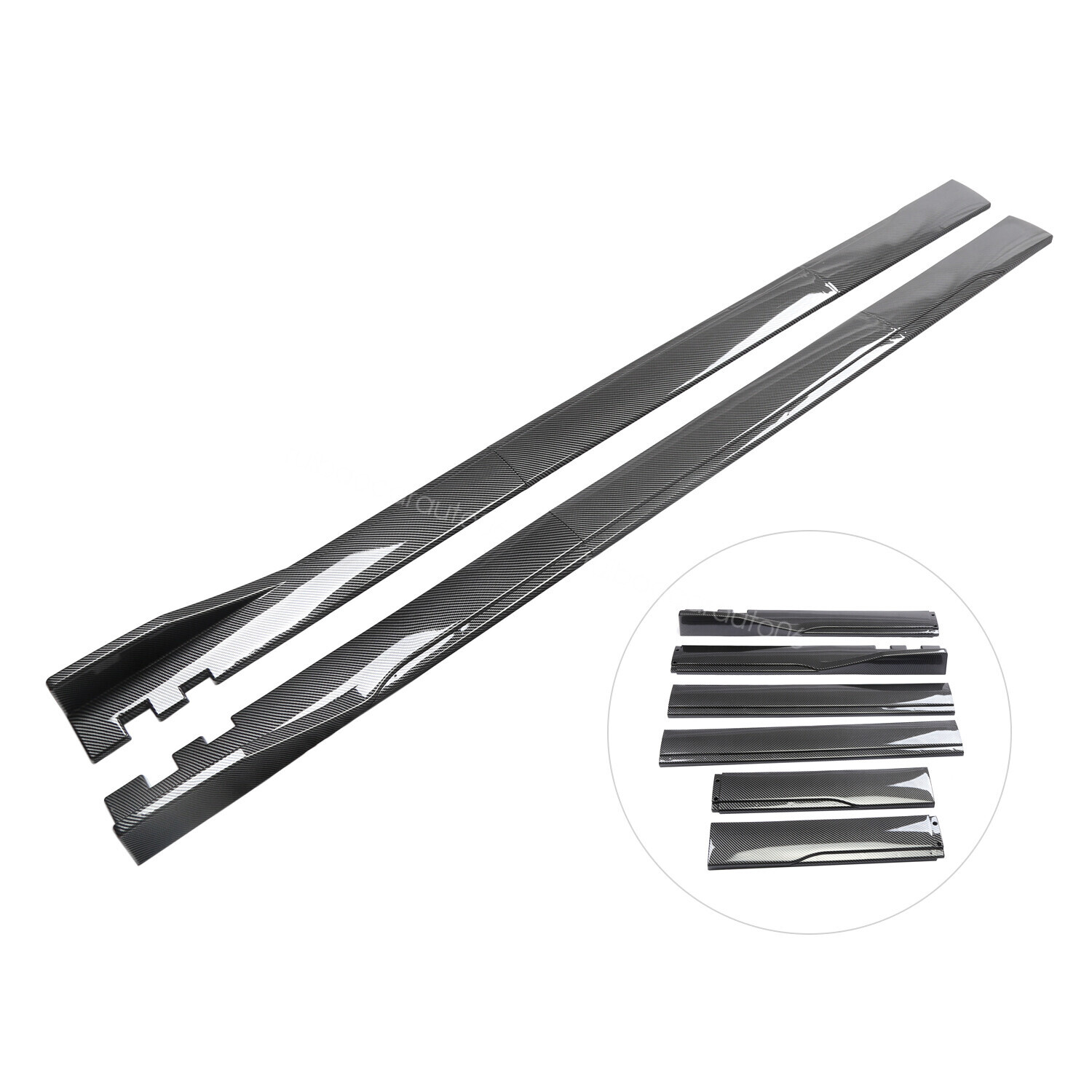 For Acura RDX 2020-2025 Carbon Style Front Bumper Lip Splitter Kit Side Skirt