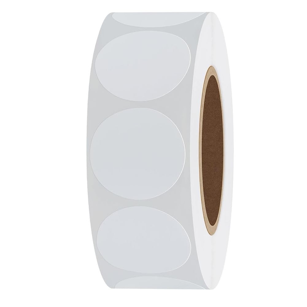 1000Pcs 1 Inch White Circle Dot Sticker Round Coding Labels 1 inch,