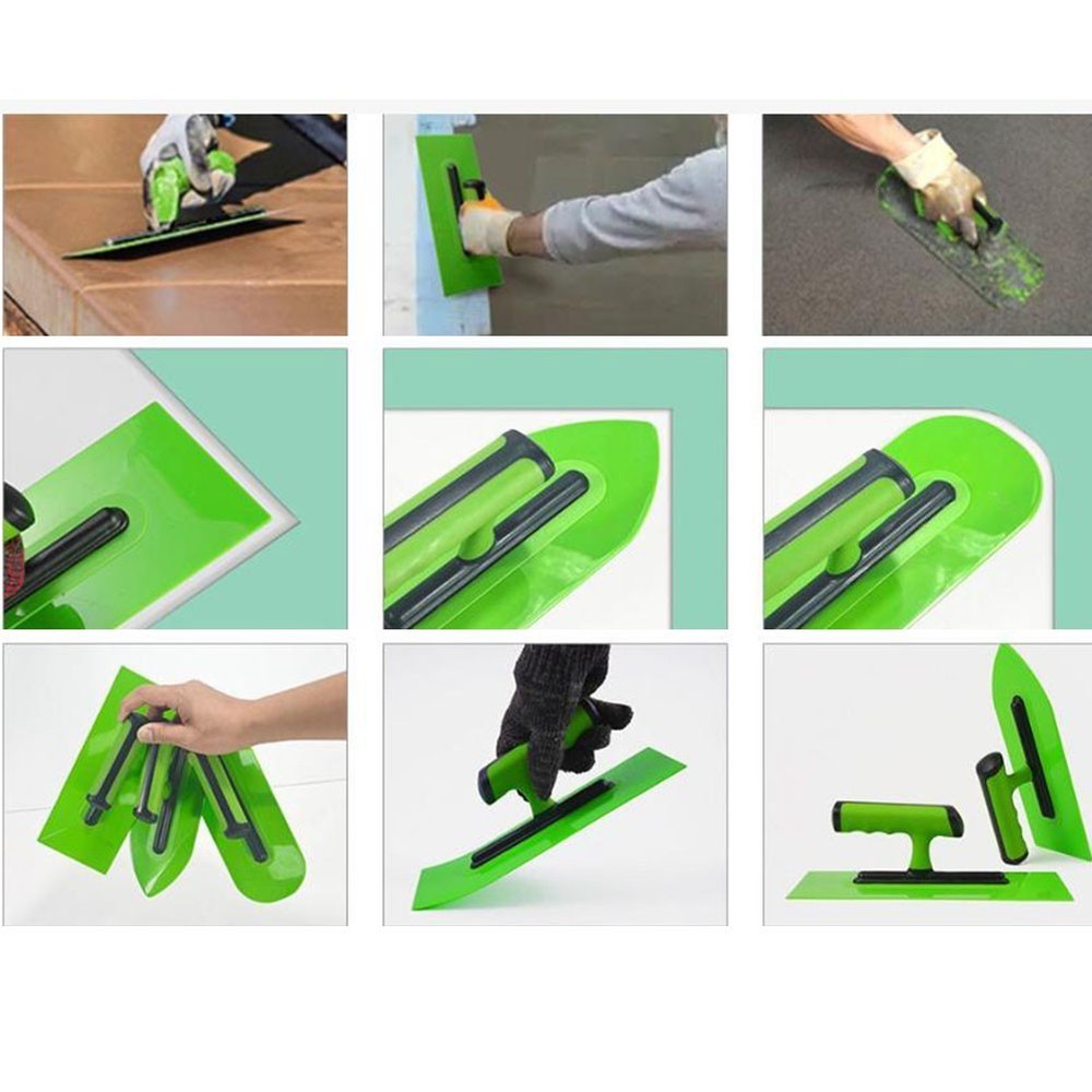 3 Plastic Plastering Trowels Lightweight Tools for Cement Application 25cm