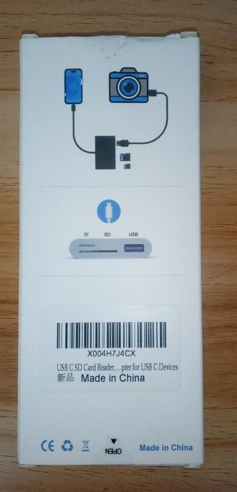 Lightning to SD/TF Card Camera Reader Adapter for iPhone/iPad – New
