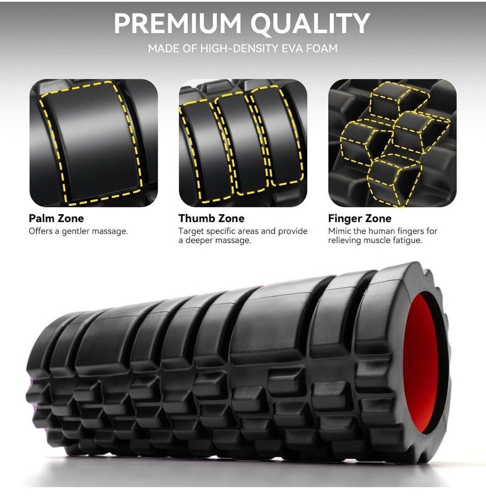 Foam Roller for Deep Tissue Massager, 13" High Density Exercise