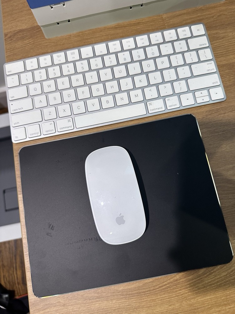 Pre Owned Apple Mac Keyboard And Magic Mouse With Hard Mousepad