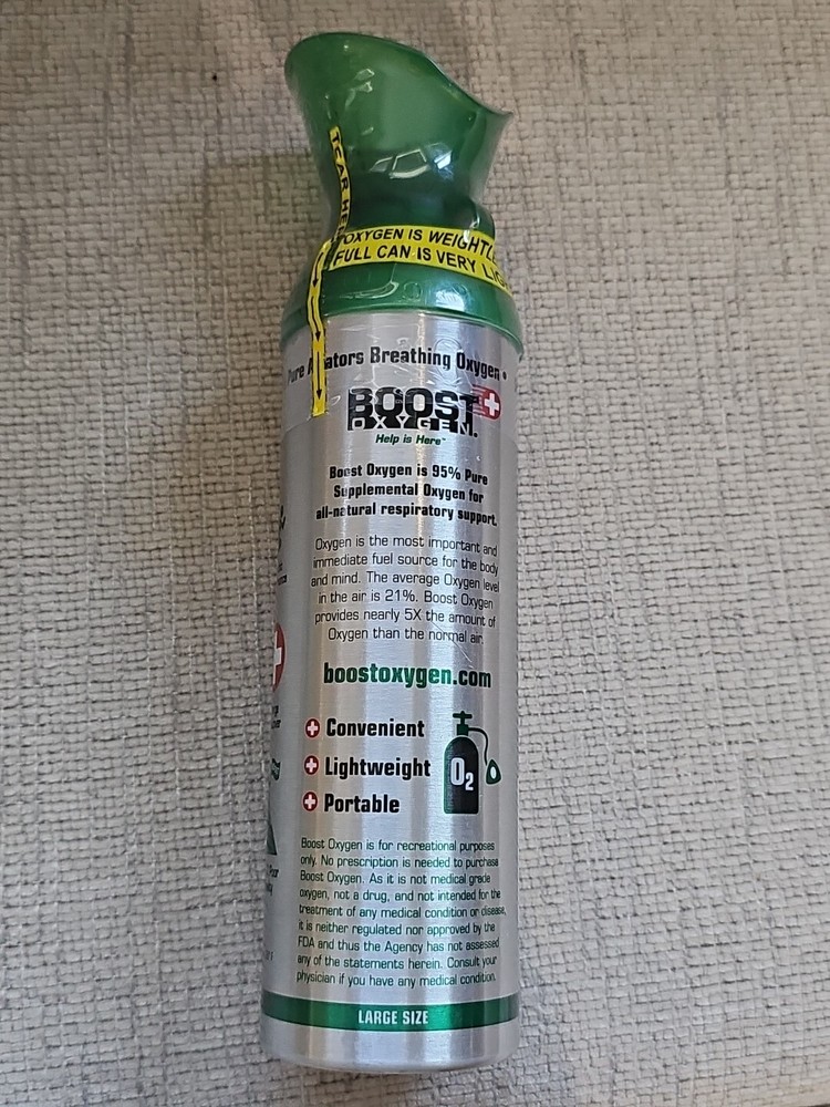 Boost Oxygen 95% Pure Oxygen Natural - Large Large Unit