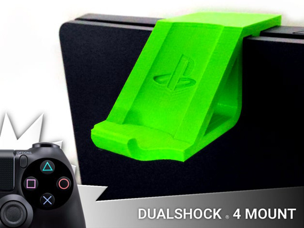 Sony PS4 Slim DualShock 4 Controller Snap-On Clip Mount Holder Console Hanger