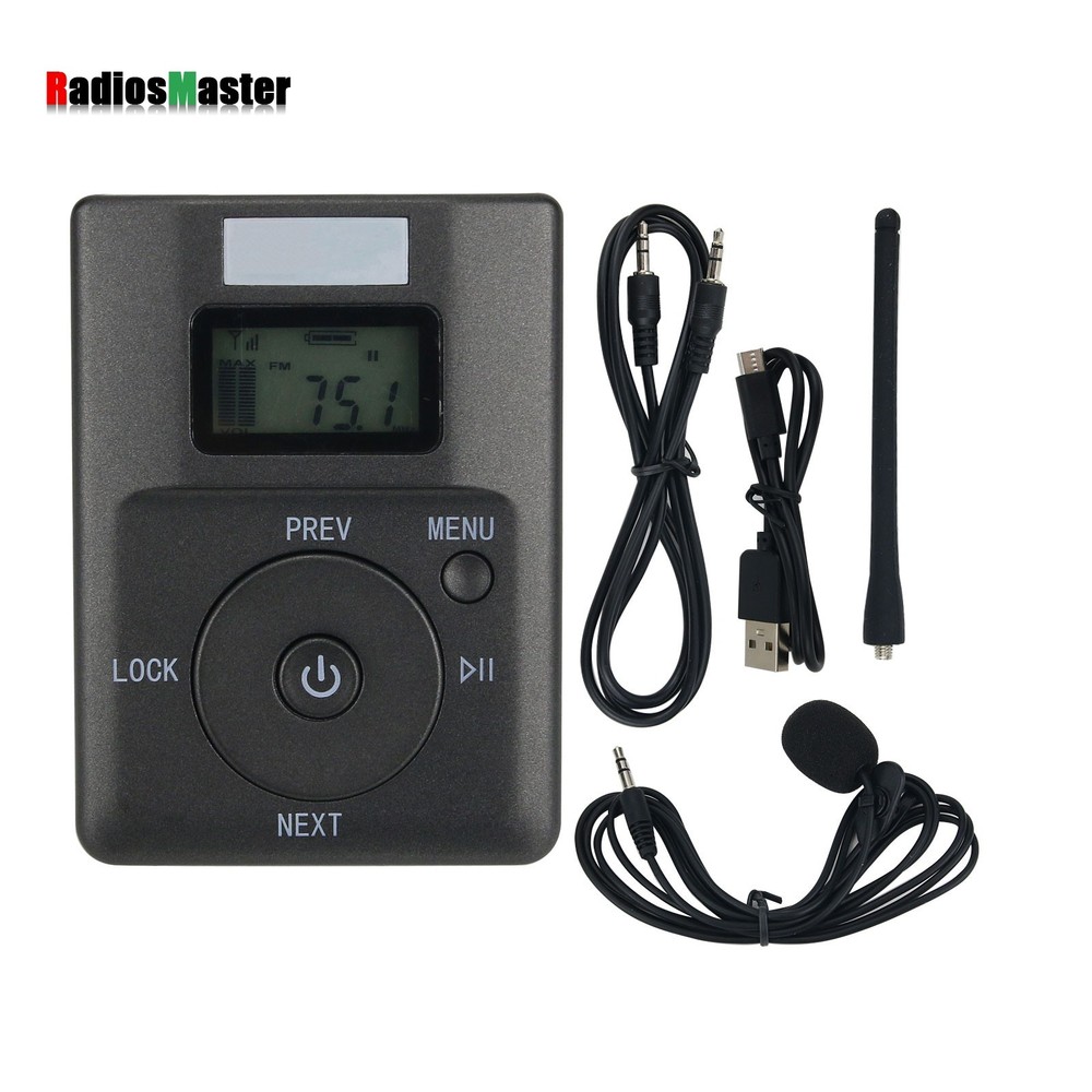 HRD-831 Portable FM Transmitter Broadcast w/ Mic 500M Transmitting