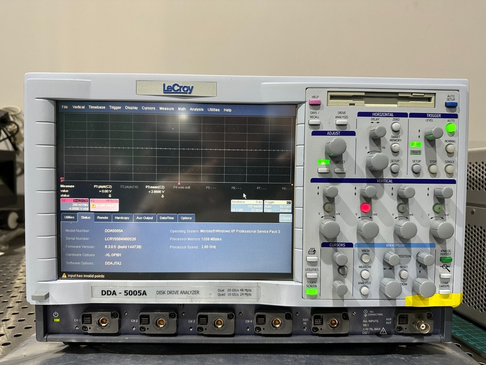 LeCroy DDA-5005A Disk Drive Analyzer Opt DDA JTA2, Memory Option XL, w Printer