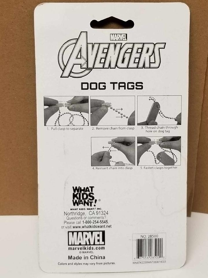 Marvel Avengers Dog Tags