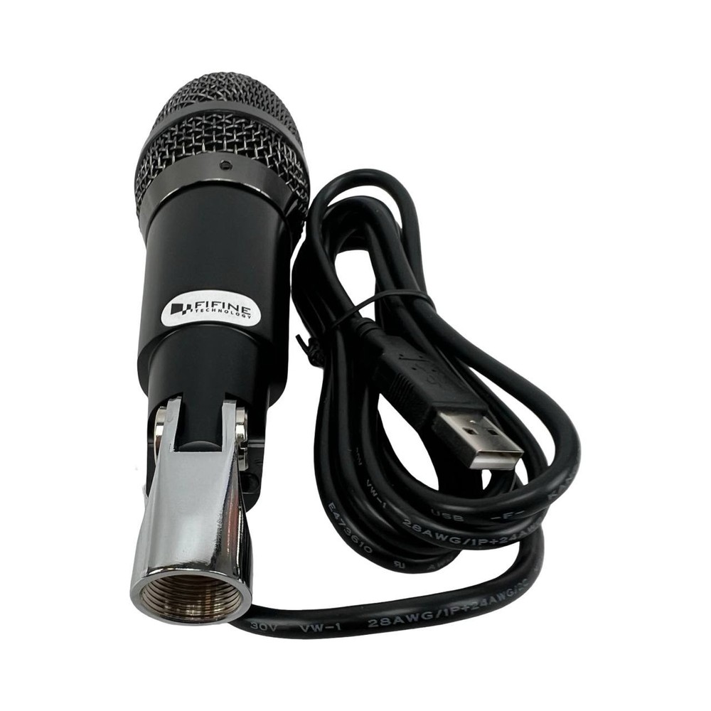NEW Fifine Technology K668 USB Microphone With Tripod Stand & User Guide