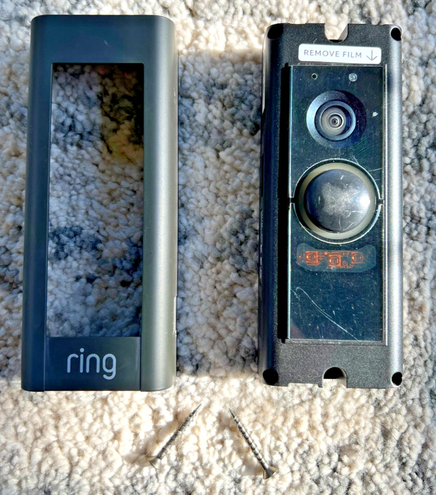 Ring Doorbell Pro Wired WiFi with Black Faceplate