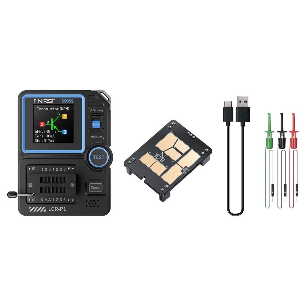 Transistor Tester Kit Transistor Meter Anti Scald Color Display Handheld