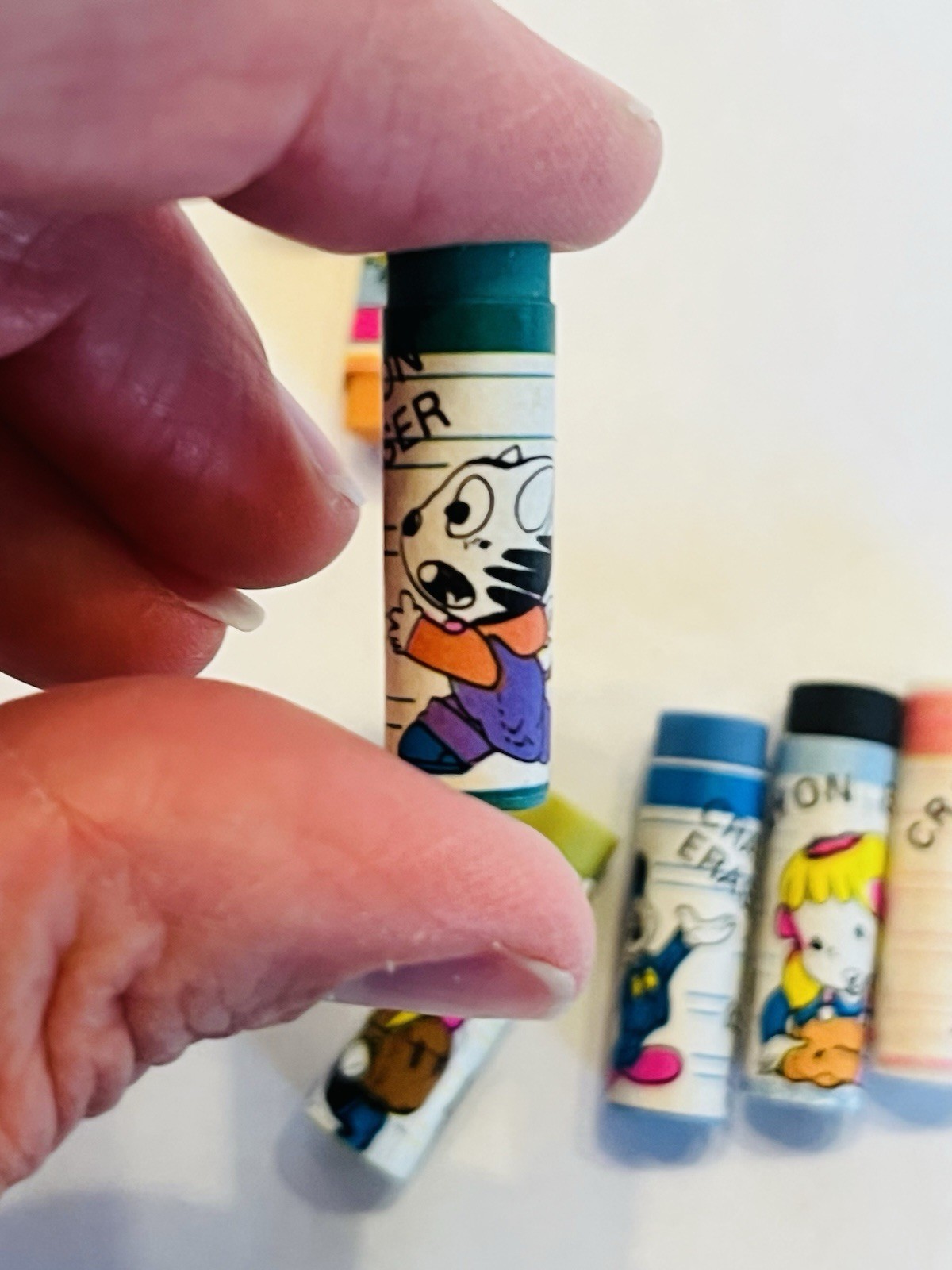 Vintage Erasers Set Cute 1980s Kawaii Collectible Erasers Kawaii Set of 11 BIN79