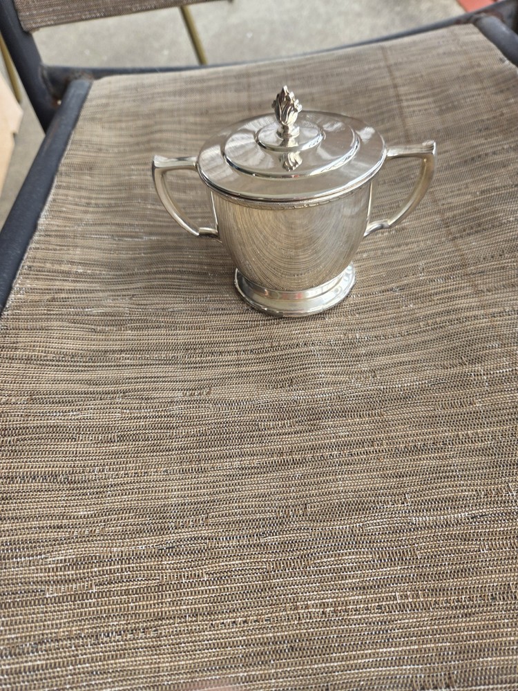 Vintage William Rogers Teapot Scrollwork Silver-plate Handle Lid