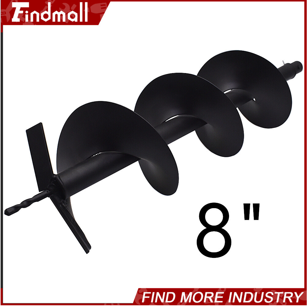 Findmall 8 Inch Earth Auger Drill Bit for Gas Powered Digger