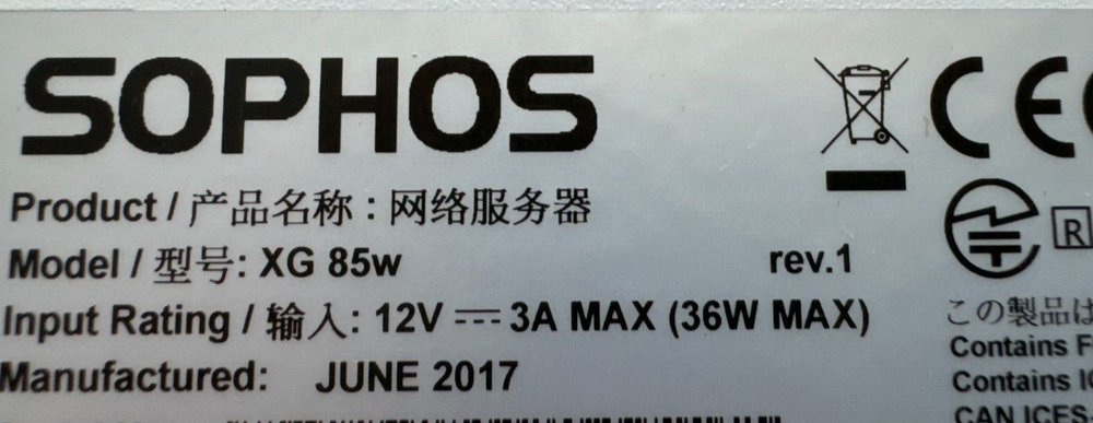 Sophos XG 85w Firewall