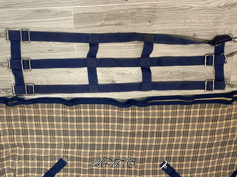 Baker 73" Curvon Plaid Horse Blanket Stable sheet