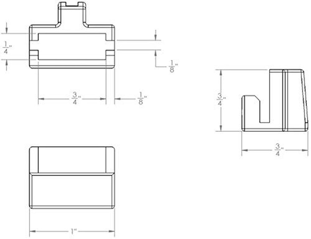 Hanging File Rail Clip (10 Pack) - File Folder Rail Clips