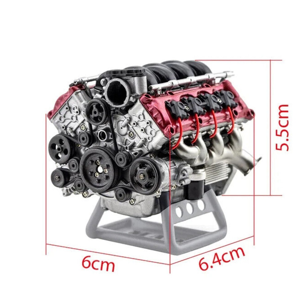 For V8 Combustion Engine Model Building Kits Internal DIY Hobby V8 Engine Model