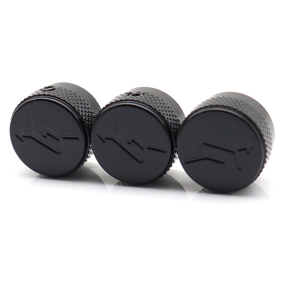 3 Pcs Hollow Body Control Knob Volume Tone knobs for Gretsch Electric Guitar BK