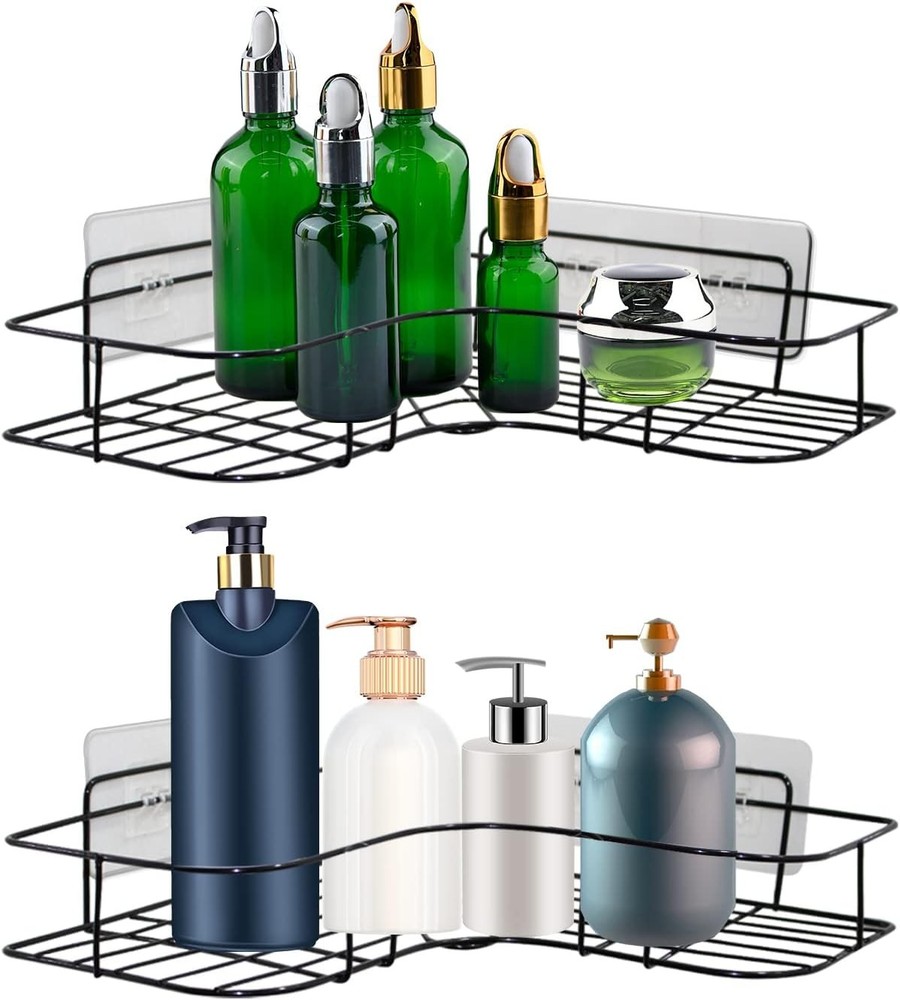 8 Pack Shower Caddy Adhesive Replacement Transparent