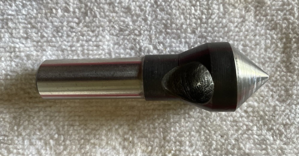 #4 HSS Zero-Flute Countersink and Deburring Tool