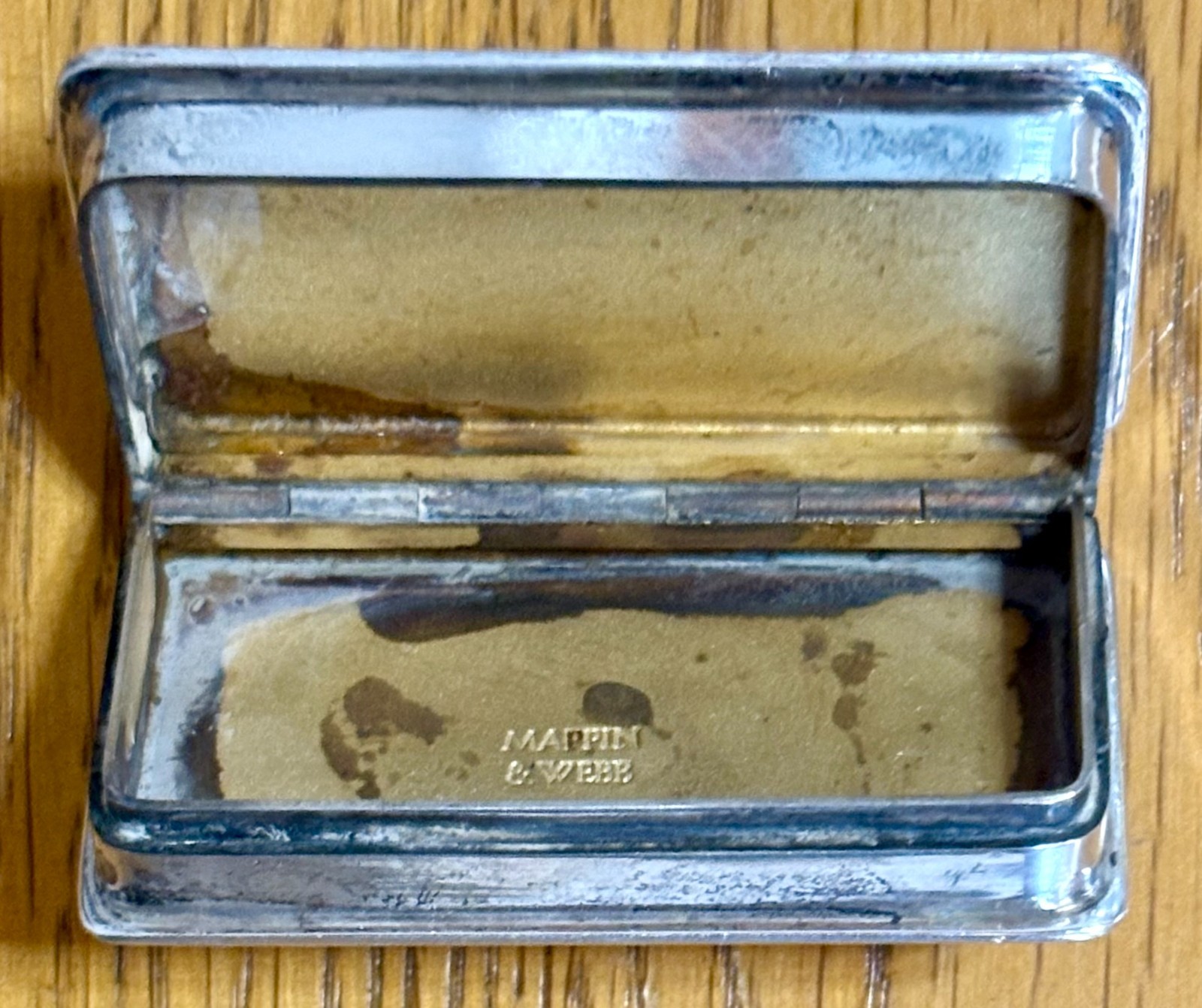 Mappin & Webb Trinker Sterling Silver Box Birmingham, England