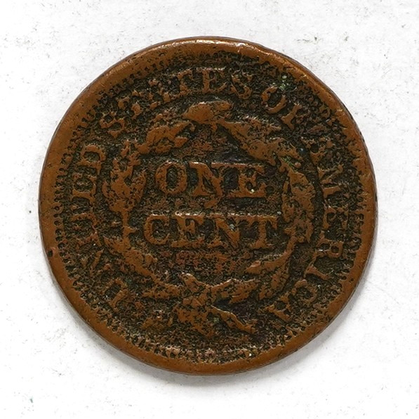1847 Braided Hair Large Cent