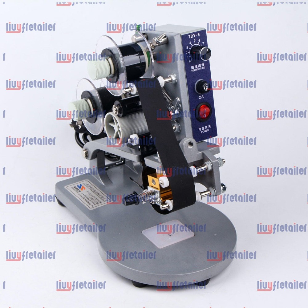 Hot Stamping Manual Ribbon Coding Machine Date Batch Character Code and Print