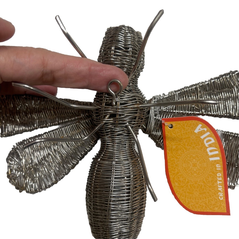 Handmade Wire Bug Book Topper Folk Art