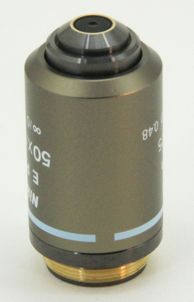 10779 NIKON EPI DRY MICROSCOPE OBJECTIVE E PLAN 50X / 0.75 WD 0.48