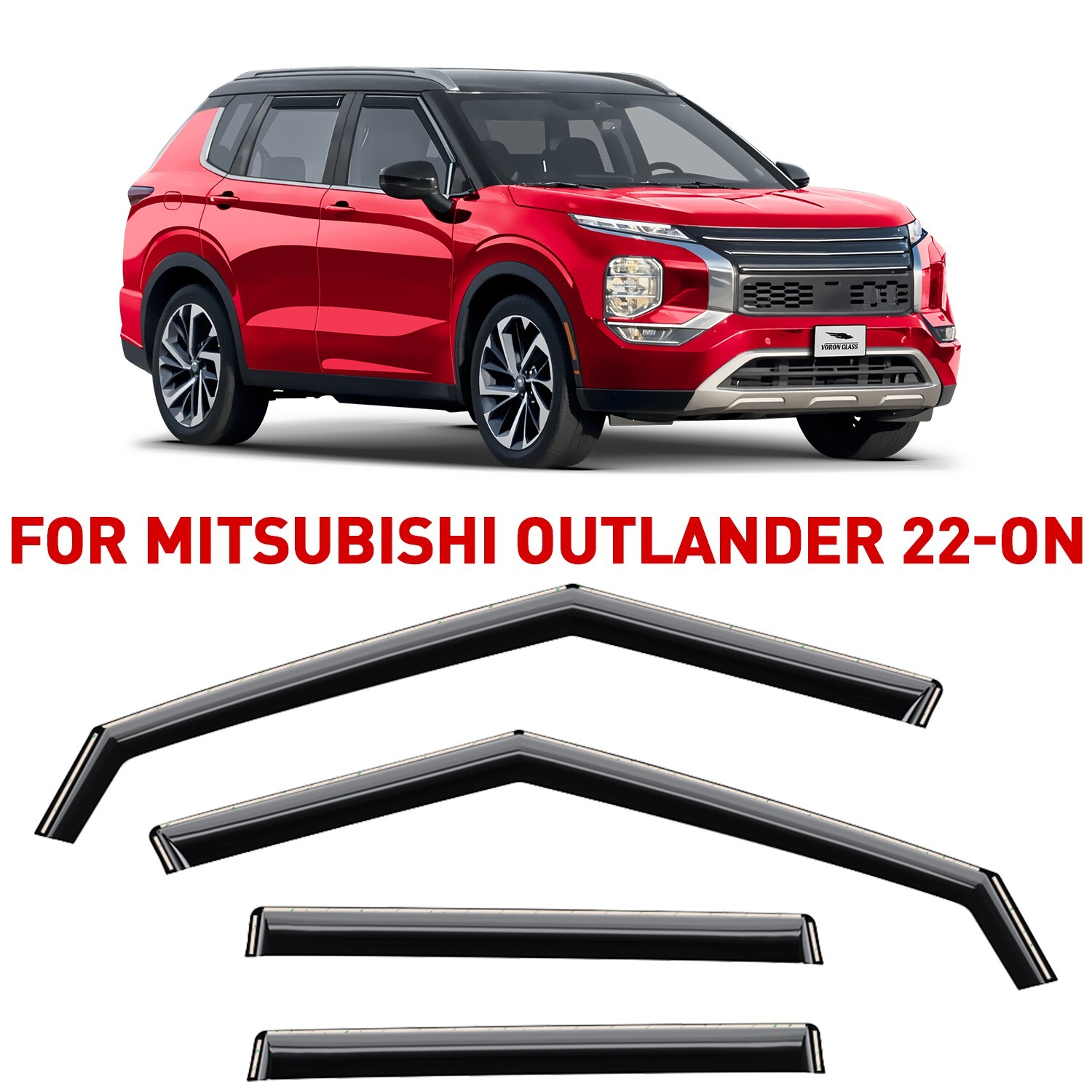 Rain Guards Vent Visors Shade for 2022-2026 Mitsubishi Outlander