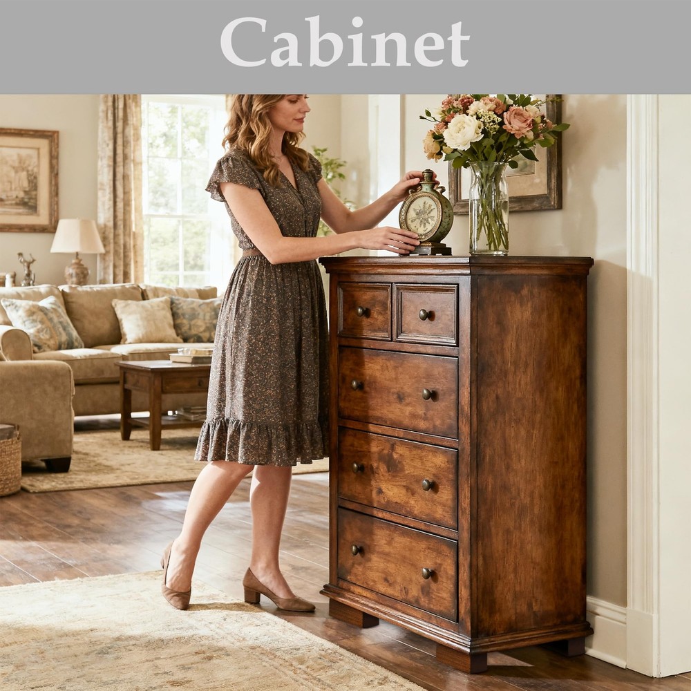 Wood Bed Risers (Brown, 2 inch)