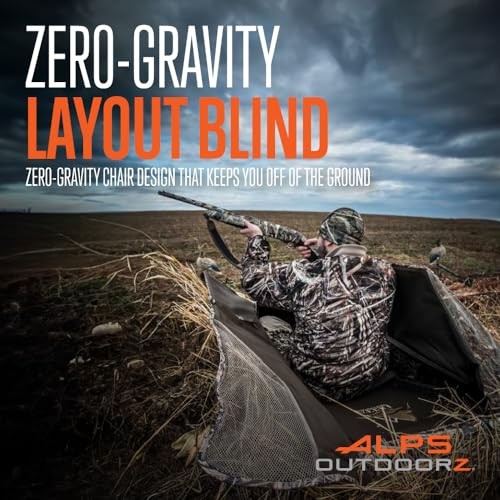 Zero-Gravity Layout Blind - Advanced Hunting Blind, with Flared Realtree MAX-7