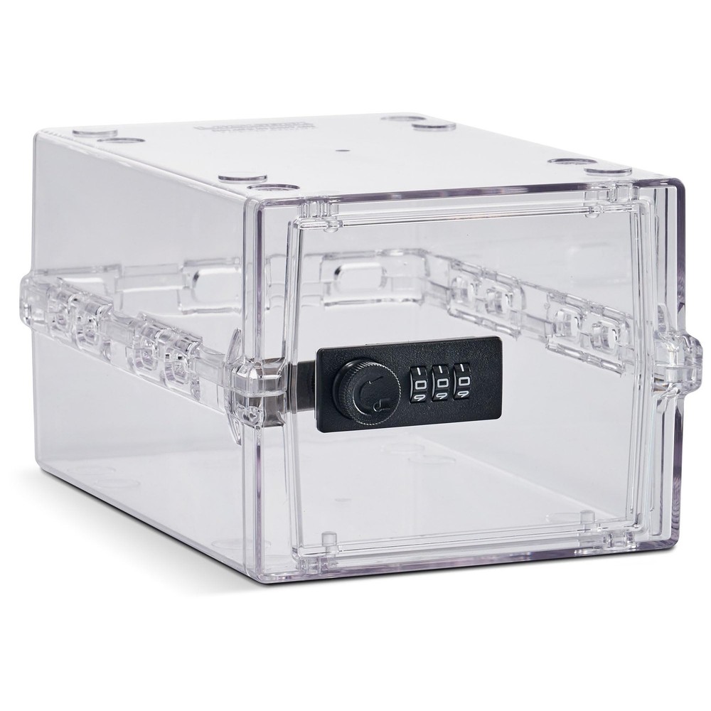 Lockabox Mini Small Lock Box w/ Combination Lock (Half Letter Sized)