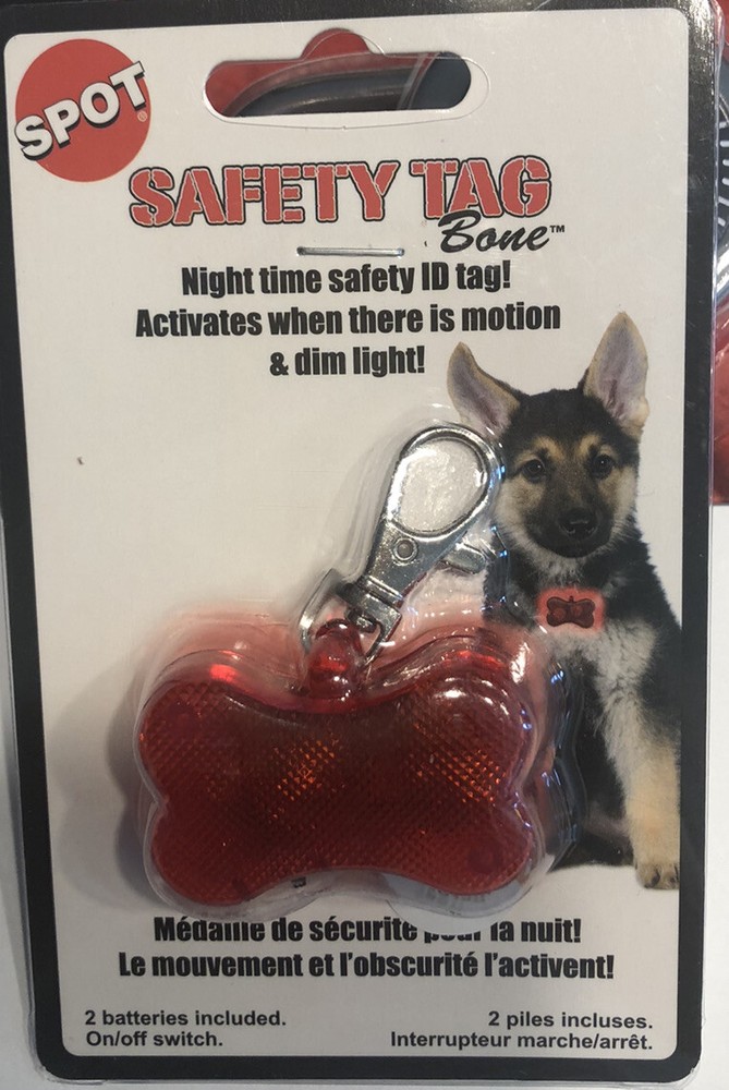 Safe T Tag Bone Shape Led Id, by Pet Sourcing
