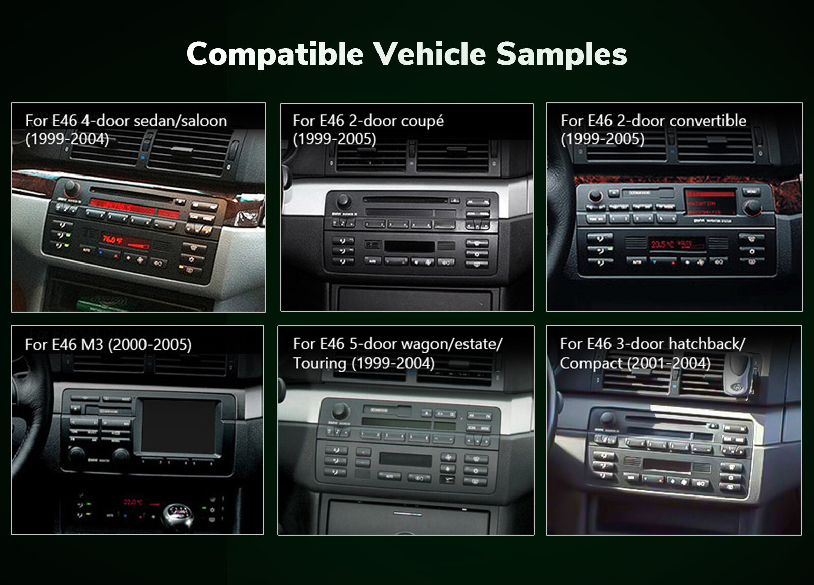 Eonon 9" Android 13 Car GPS Radio Stereo CANBus for BMW 3 Series E46 325 330 323