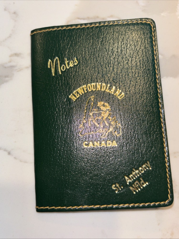 Vtg Newfoundland Canada Notes Book