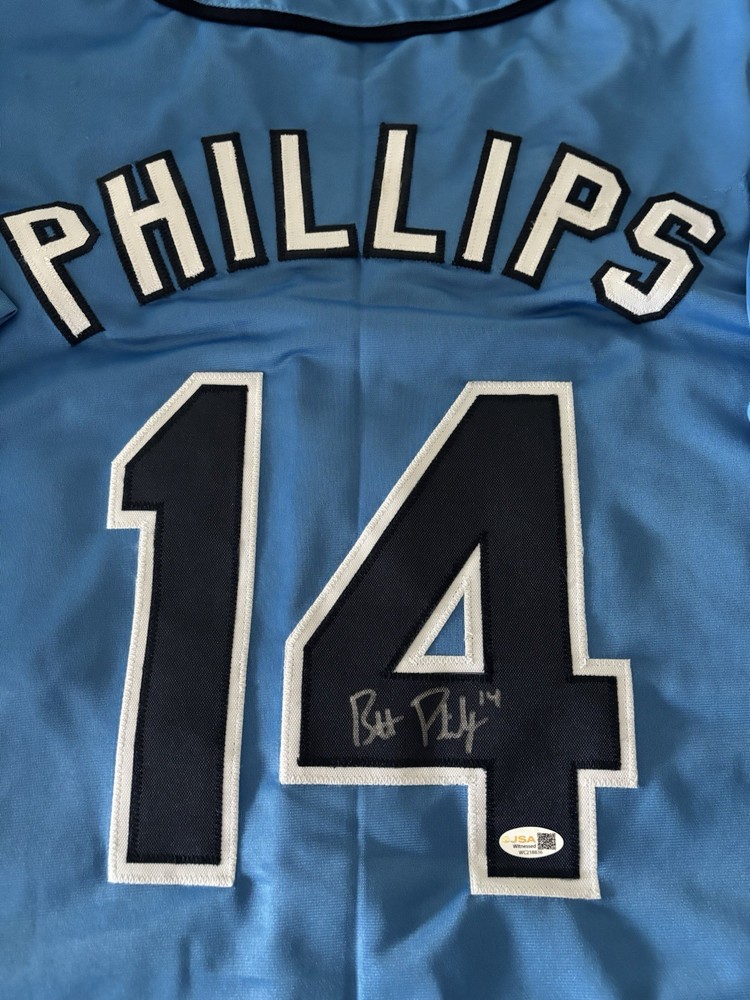 Rays Brett Phillips signed Jersey JSA Authentic